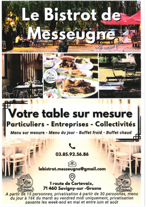 Affiche Bistrot de Messeugne